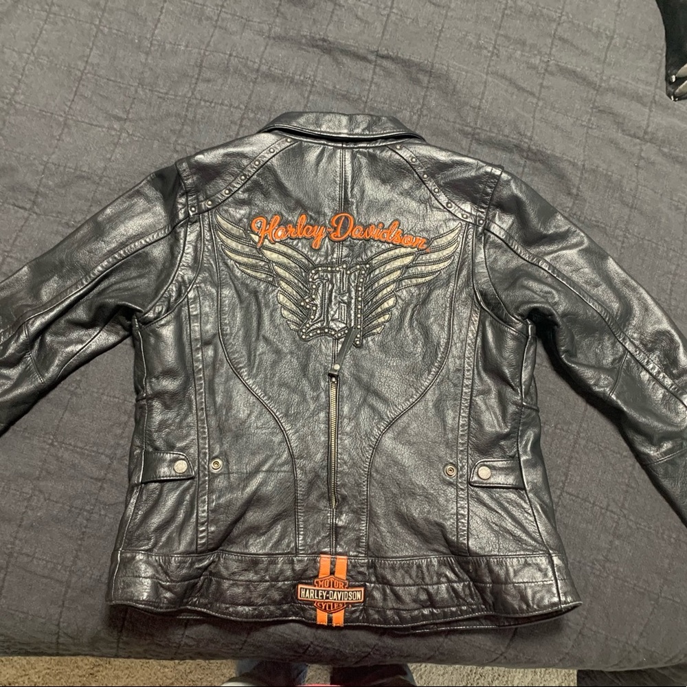 Small Harley Davidson leather jacket